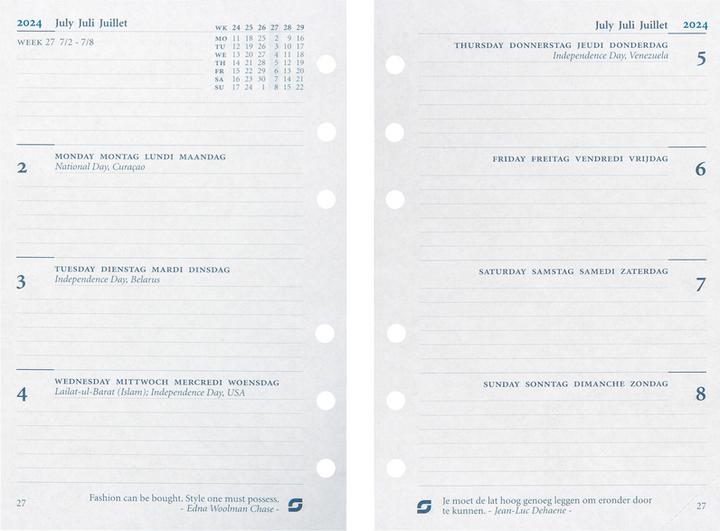 Produktbild Succes Standard Jahresinhalt Januar - Dezember (9.5 x 17 cm, Deutsch, Englisch, Italienisch, Französisch)