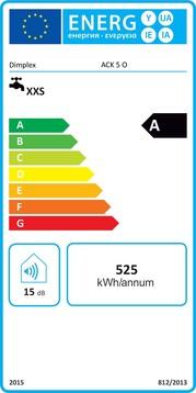 Energy Label Dimplex Hot water tank