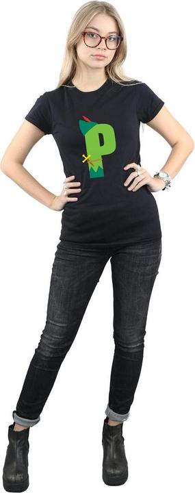 Actual product image Disney Womens/Ladies Alphabet P Is For Peter Pan Cotton T-Shirt (M)
