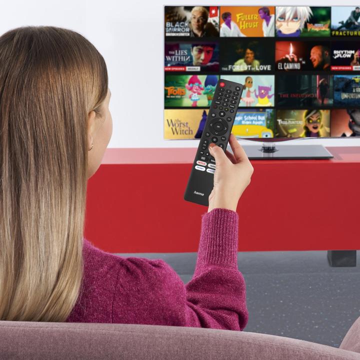 Produktbild Hama Universal-Fernbedienung für Hisense TVs, IR, lernfähig, mit 4 App-Tasten (Universal Fernbedienung, Infrarot)