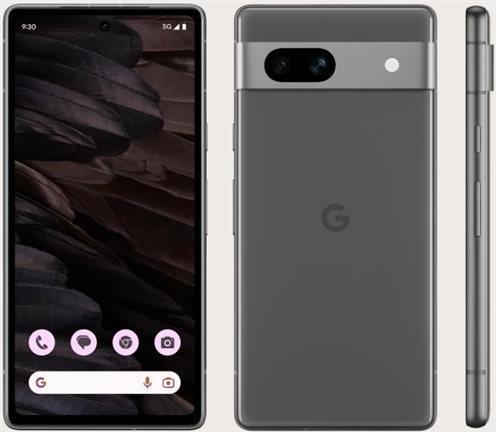 Produktbild Google Pixel 7a (128 GB, Charcoal, 6.10", SIM + eSIM, 64 Mpx, 5G)