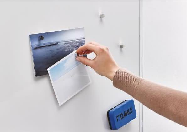 Image du produit Dahle 95900, Aimant de tableau, argent, 10 mm, 10 mm, 10 mm, 4 pièce(s) (4 x)