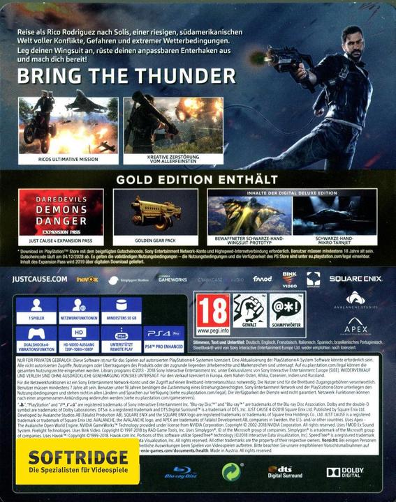 Actual product image Square Enix Just Cause 4 (PS4, DE)