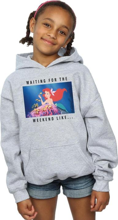 Actual product image Disney Princess Girls Ariel Waiting For The Weekend Hoodie (128)