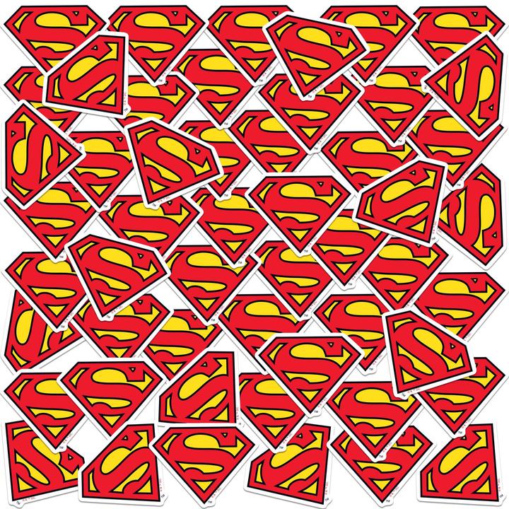 Superman Logo Aufkleber 50erPack Vinyl