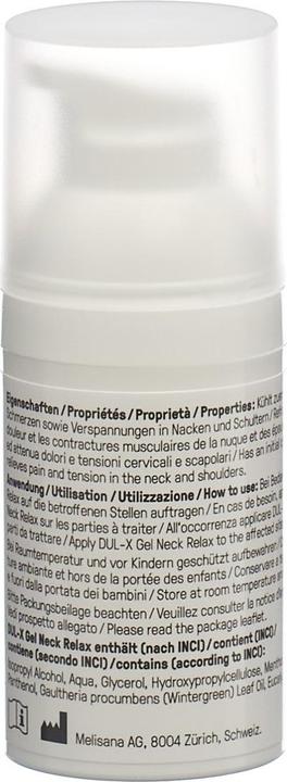 Nährwerte und Zutaten Dul-X Neck Relax (1 x, 30 ml, 84 g)