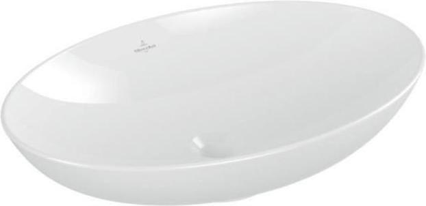 Villeroy & Boch V&B Lavabo da appoggio LOOP & FRIENDS con cassetta 620x420mm bianco (Lavandino montato in alto, 42 cm, 62 cm)