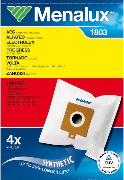 Actual product image Menalux Hoover bag (4 x)