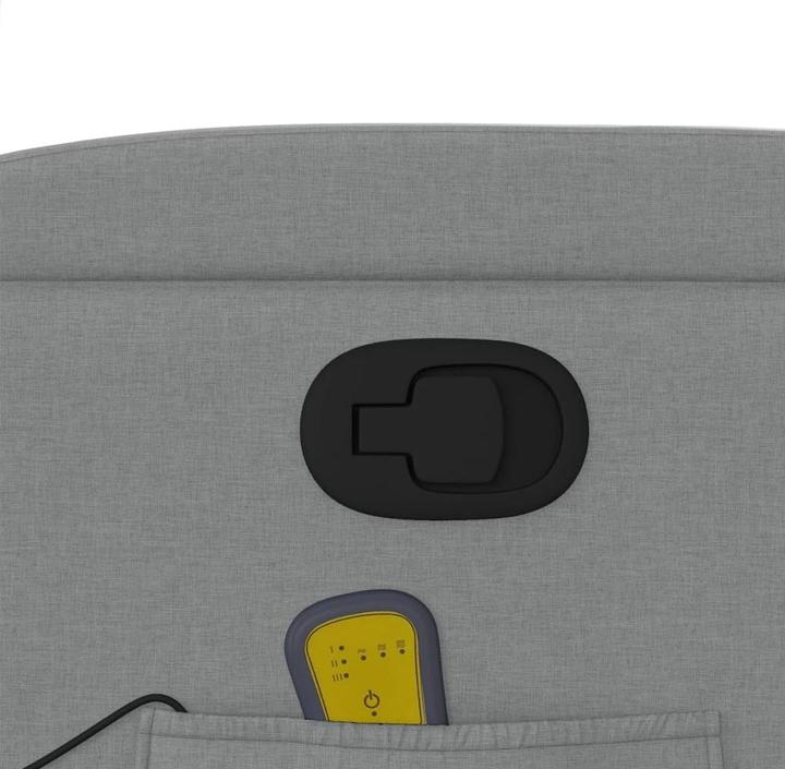 Actual product image VidaXL Massage chair light grey fabric,Colour: Light grey,Material: Fabric