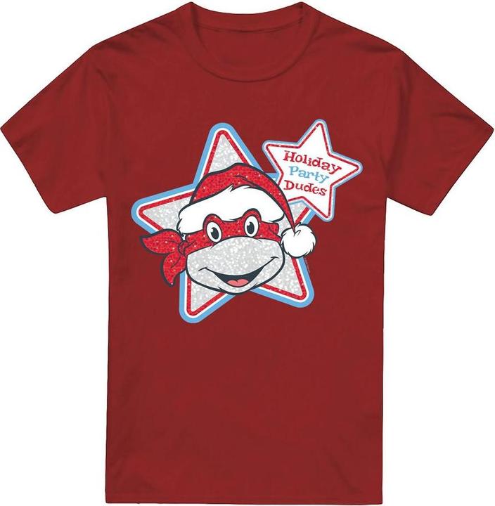 Teenage Mutant NT Holiday Party Dudes TShirt weihnachtliches Design