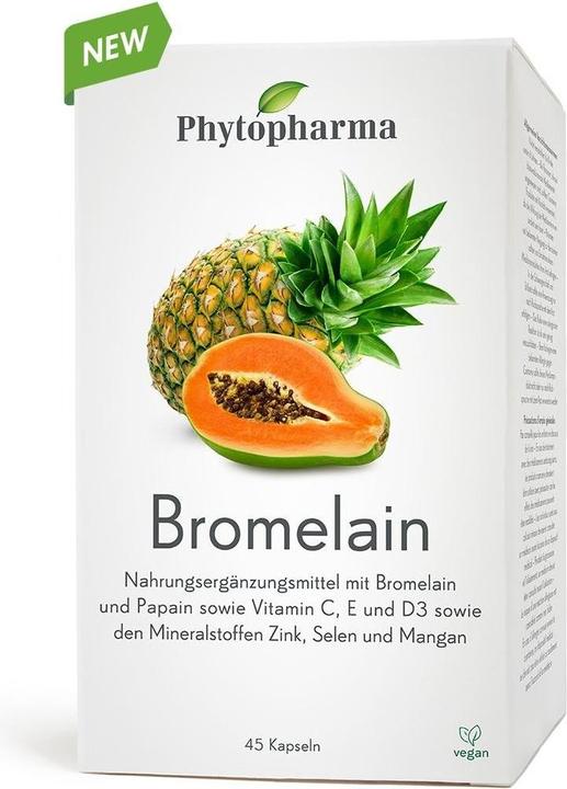 Image du produit Phytopharma Bromélaïne (45 pièce(s), Capsules, 46 g)