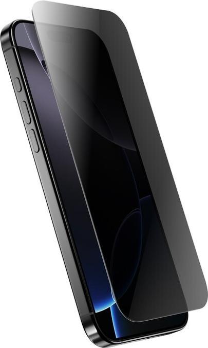 Actual product image Crong Armoured glass with privacy screen for iPhone 16 Pro (1 Piece, iPhone 16 Pro)