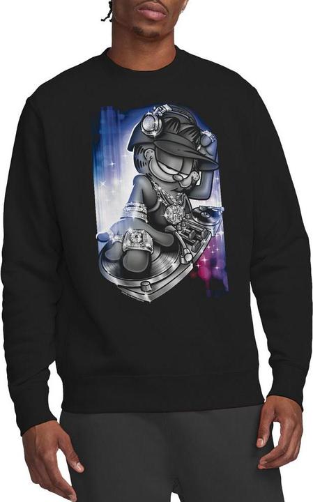 Immagine prodotto Garfield DJ Lazy Felpa Adulto Unisex (L)