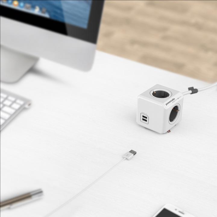 Actual product image Allocacoc PowerCube Extended USB Type F (4 x, USB-A, 3 m)