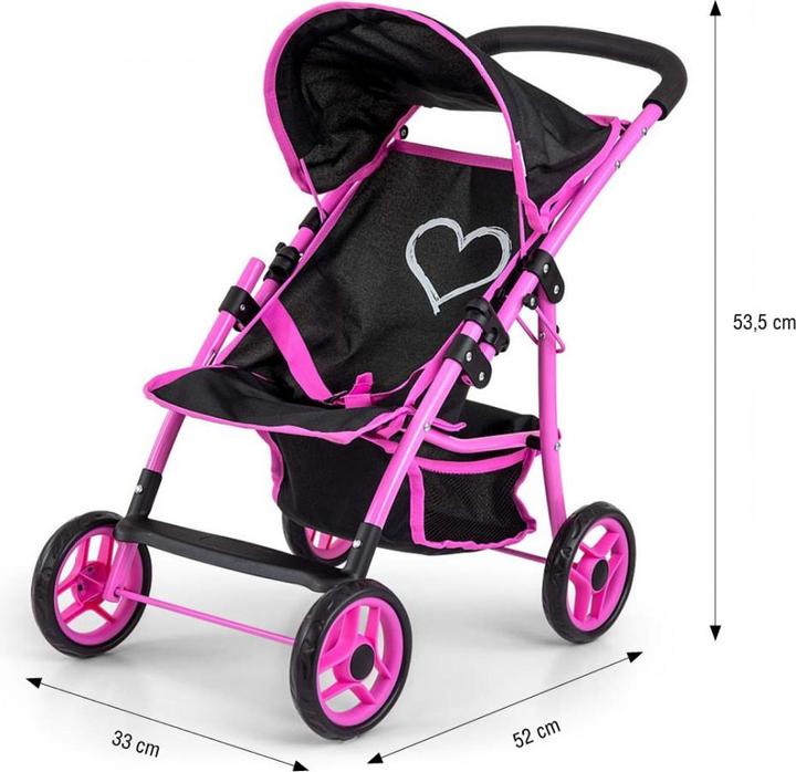 Mally Wózek dla lalek Natalie Prestige black Milly