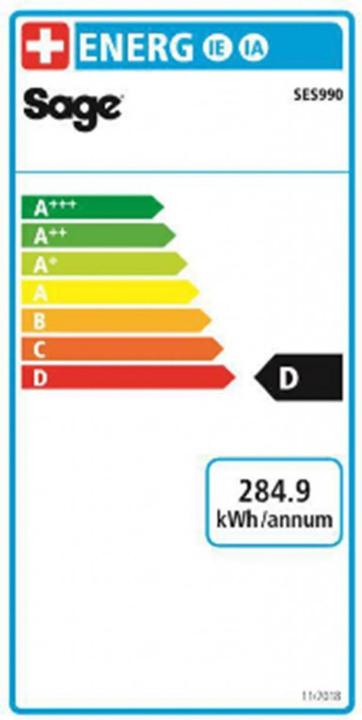 Energielabel Sage Oracle Touch (EU-stekker)
