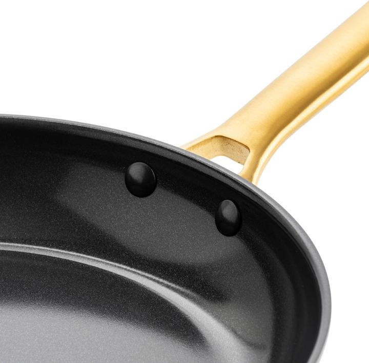 Actual product image Greenpan Ceramic pans PADOVA Black 20 + 24 + 28 cm (28 cm, Frying pan, Aluminium)
