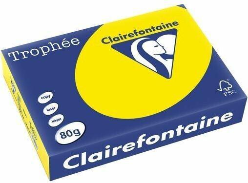 Produktbild Clairefontaine Multifunktionspapier Trophée, A4, neongelb (A4)