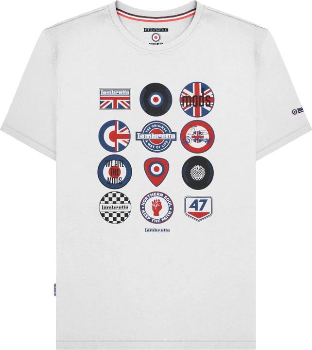Actual product image Lambretta Mens SS25 Badge T-Shirt (3XL)