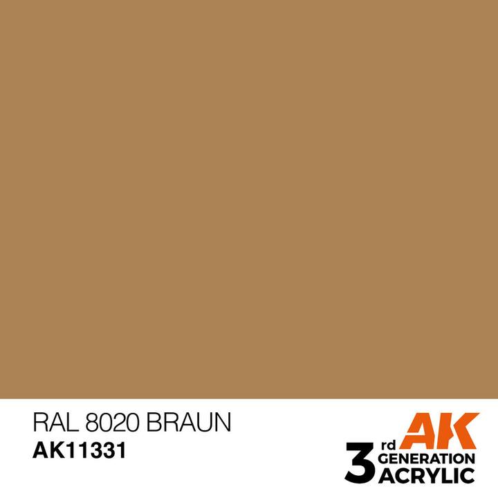 Immagine prodotto AK Interactive RAL 8020 Marrone (RAL 8020 Marrone)