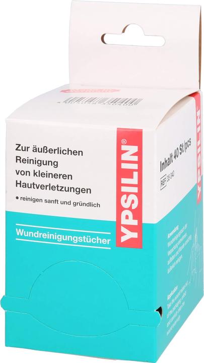 Actual product image Cosmetic YPSILIN wound cleansing wipes 40 dispenser