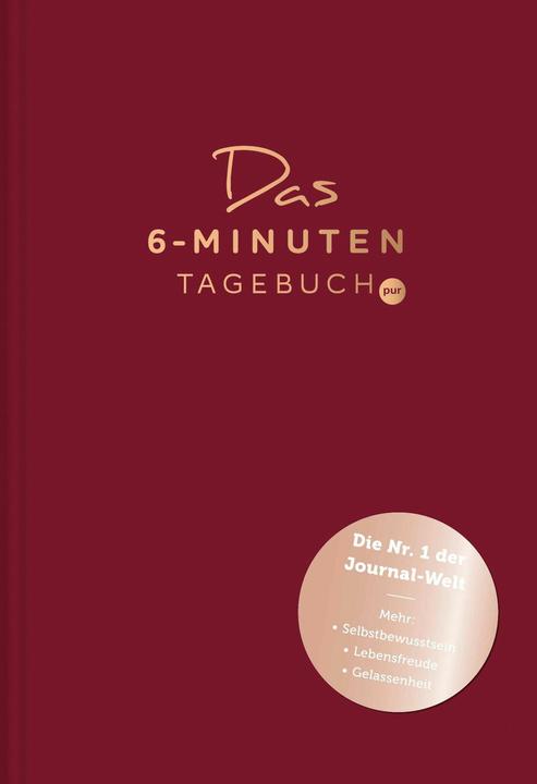 Actual product image The 6-minute diary (Lined, Hardcover)