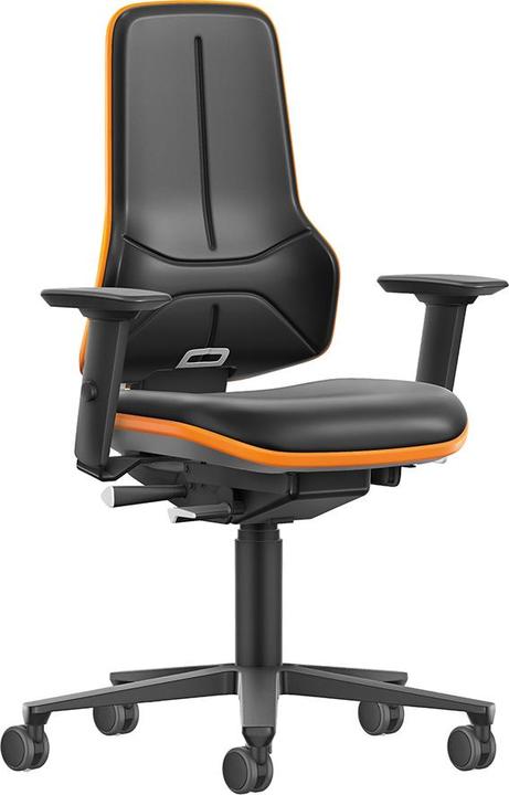 Image du produit Bimos Siège d'atelier pour poids élevés NEON XXL, avec roulettes, mécanisme synchrone