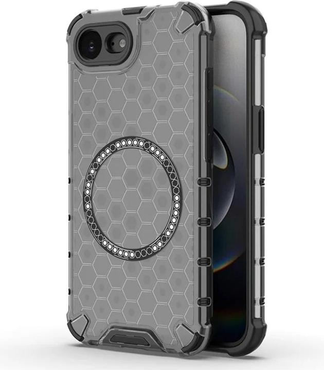 Produktbild Techsuit - HoneyComb Shield MagSafe - iPhone 16e - Black (Apple iPhone 16e)