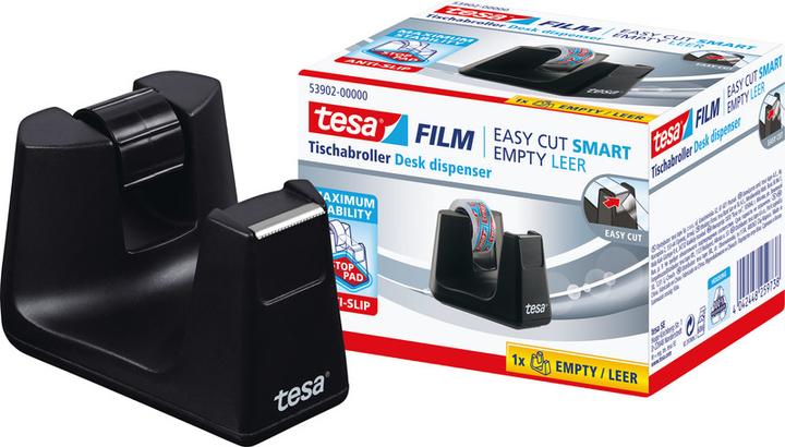 Actual product image tesa EASY CUT SMART tape dispenser for tables, with anti-slip technology
