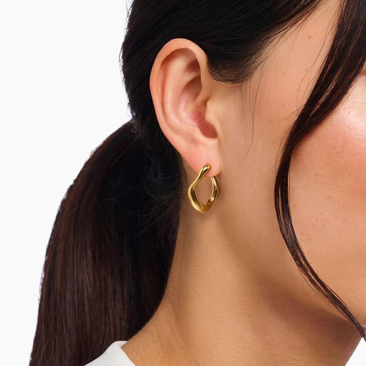 Immagine prodotto Thomas Sabo Creolen klein Natural Beauty vergoldet (Argento 925)