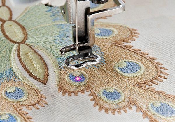Actual product image Brother Embroidery foot with LED pointer