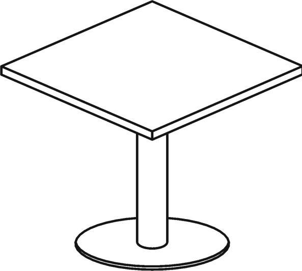 Actual product image Hammerbacher Conference table (80 x 80 cm)