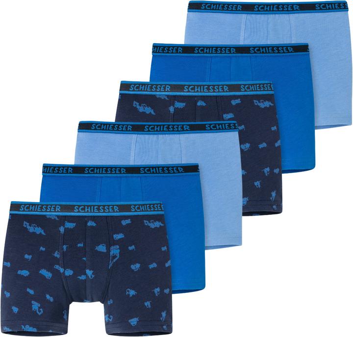 Image du produit Schiesser Pack de 6 shorts / pantalons Kids Boys 95/5 Organic Cotton (140, paquet de 6)