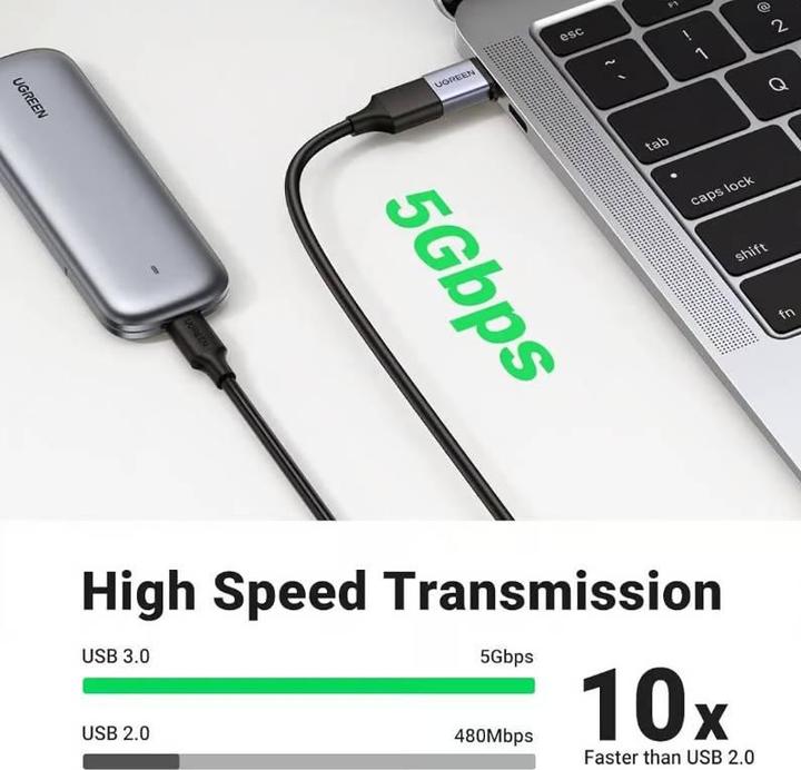 Produktbild Ugreen USB-C 3.1 zu USB-A 3.0 Buchse Adapter (USB Typ C, USB-A)