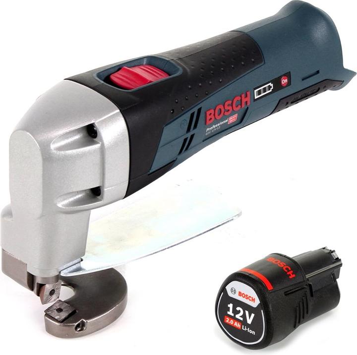 Actual product image Bosch Professional Bosch GSC 12 V-13 Battery Sheet Metal Shears 12V L-Boxx ready + 1x Battery 2.0Ah - without charger