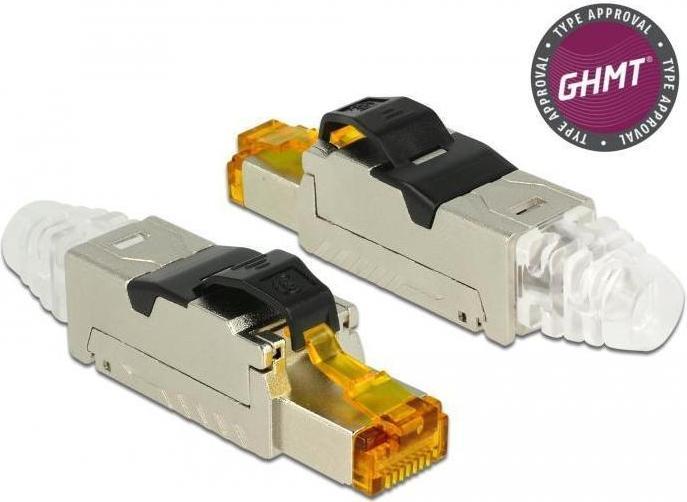Actual product image Delock Field-wireable RJ45 connector (S/FTP, CAT8.1, 0.06 m)