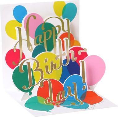 Image du produit Up with paper Carte d'anniversaire Pop-Up Card Motif ballon (1 pcs)