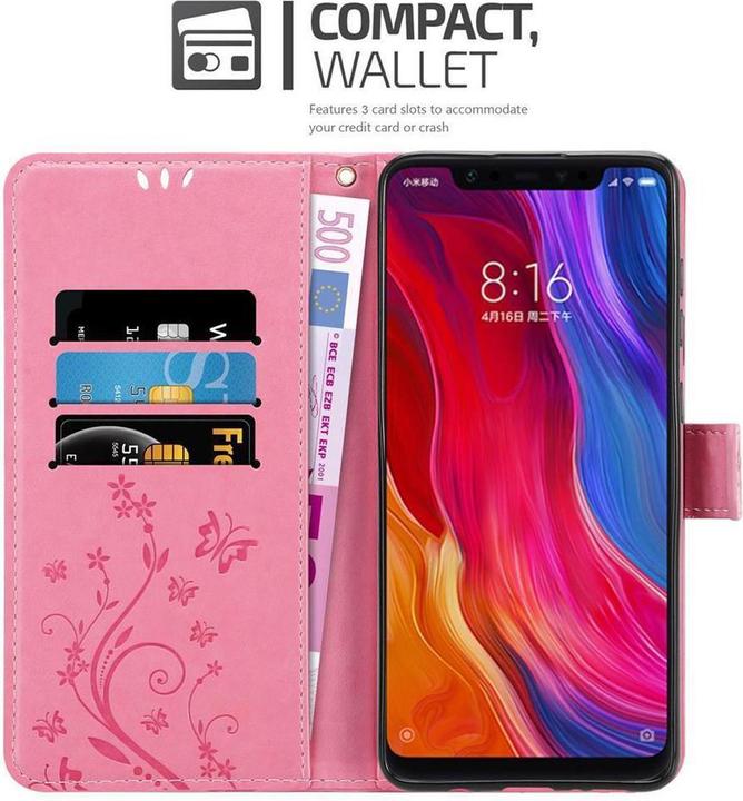 Actual product image Cadorabo Flower Book Cover (Mi 8)