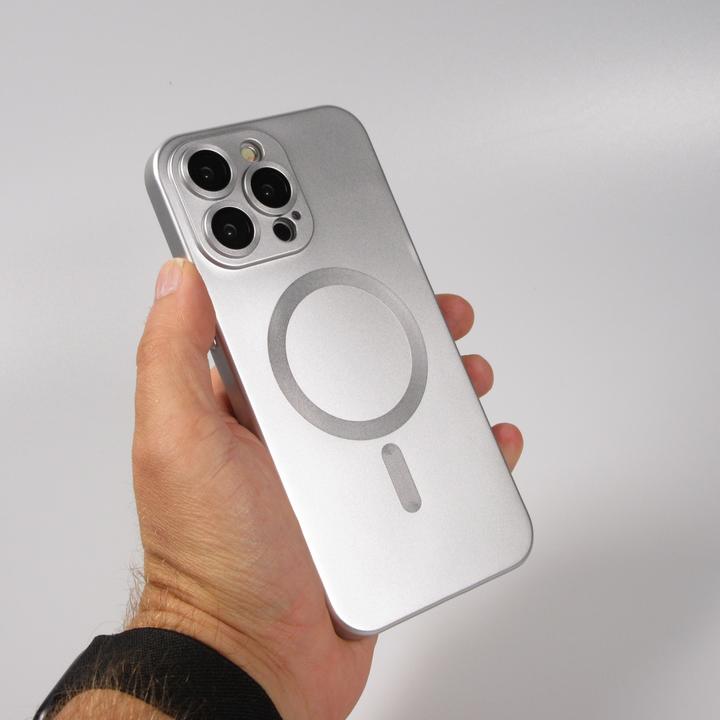 Produktbild PhoneLook Hülle Gummi weich mit Kameraschutzglas MagSafe (Apple iPhone 15 Pro Max)