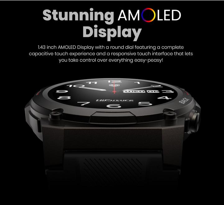 Actual product image HiFuture Smartwatch Futurego Mix2 Black