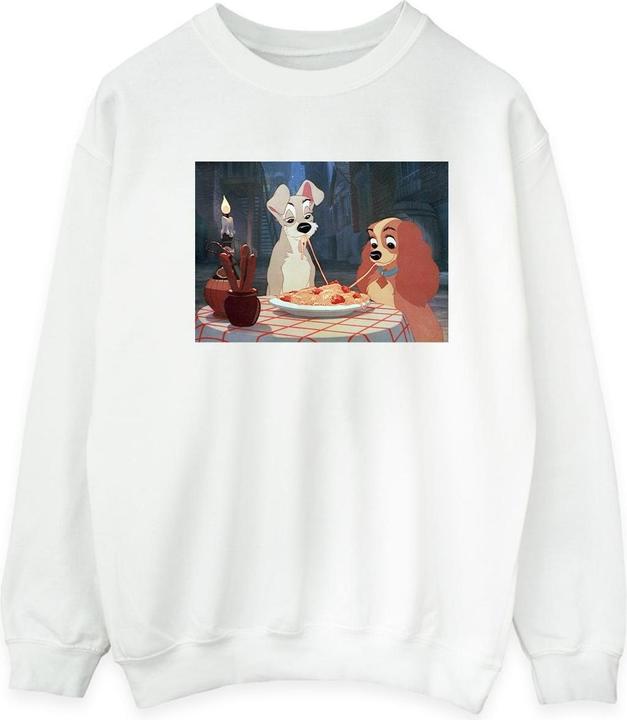 Actual product image Disney Mens Lady And The Tramp Spaghetti Photo Sweatshirt (M)