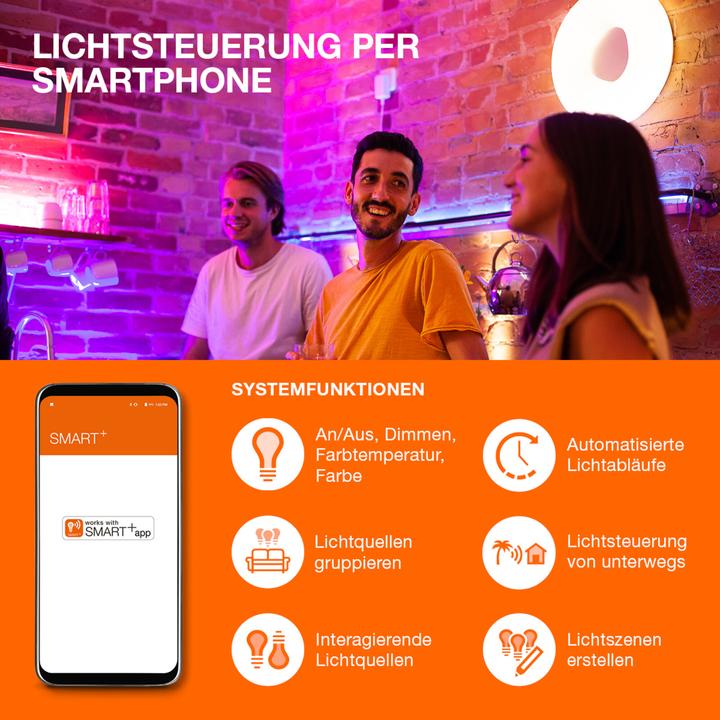 Productafbeelding Ledvance SMART WiFi E44D 6W/825230VFILSM E27X1 LEDV (E27, 6 W, 540 lm, 4 x, F)