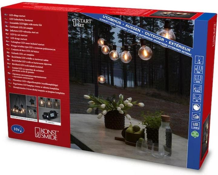 Actual product image Konstsmide 2394-800 Light chain system indoor/outdoor Energy class: F (A - G) via mains connection Anz (9.15 m)