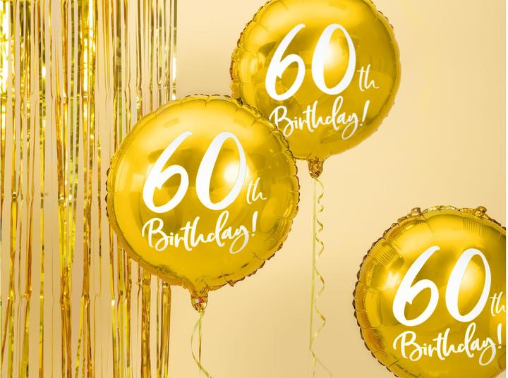 Actual product image Partydeco Balloon 60 years - 45cm (1 x)