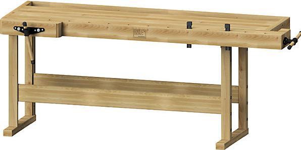 Anke Professional carpenters' planing bench, medium-duty model, width x depth x (222 cm, 85 cm)