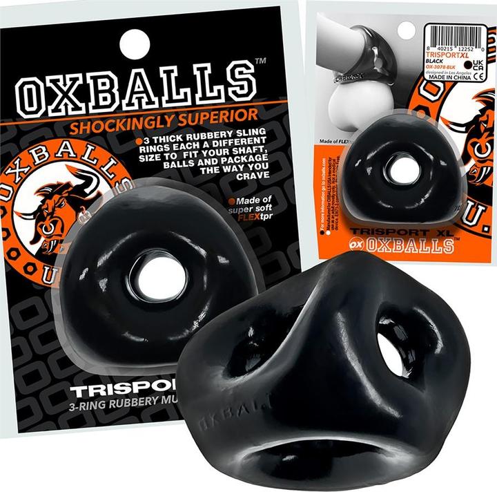 Produktbild Oxballs Tri-Sport XL Thicker 3-Ring Sling Black