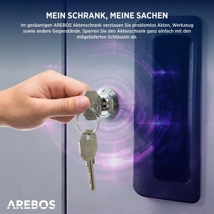 Actual product image Arebos Filing cabinet (90 x 90 x 40 cm)