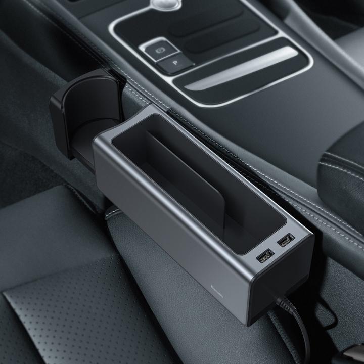 Actual product image Baseus Deluxe Metal Armrest Console Organiser