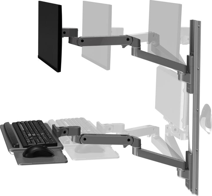 Actual product image Ergotron LX PRO ARM WALL MOUNT SYSTEM darkgrey (Wall, 34")