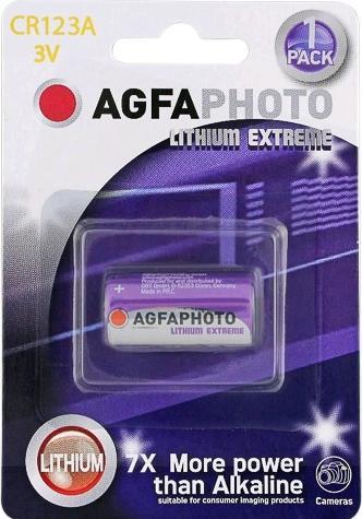 Actual product image AGFAPHOTO Lithium CR 123 A (1 pcs., CR123A, 1300 mAh)